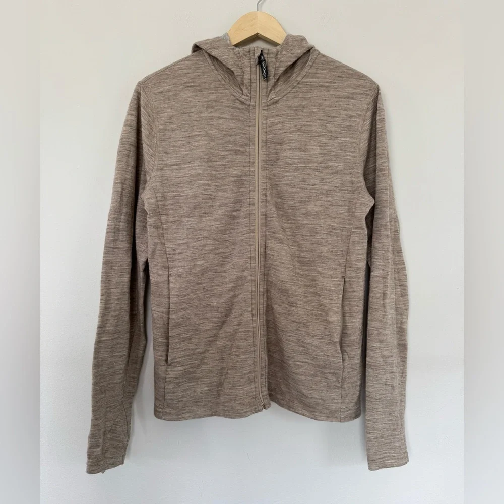 Paka Breathe Full Zip Alpaca Hoodie Cream Size Medium - Picture 2 of 10